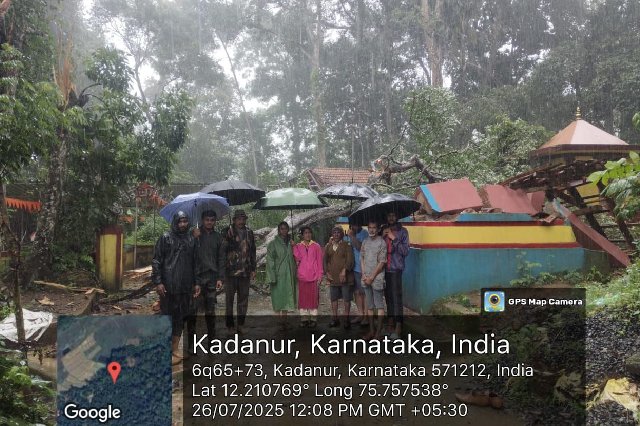 tree damages temple